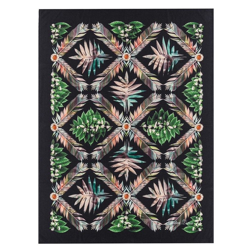 Feather Park Throw by Christian Lacroix in Jais Black